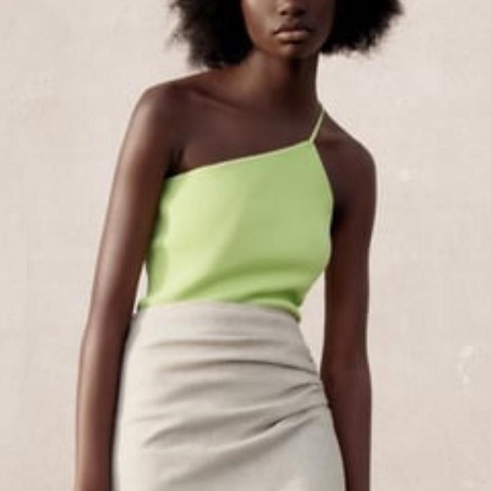 Zara asymmetric knit tank